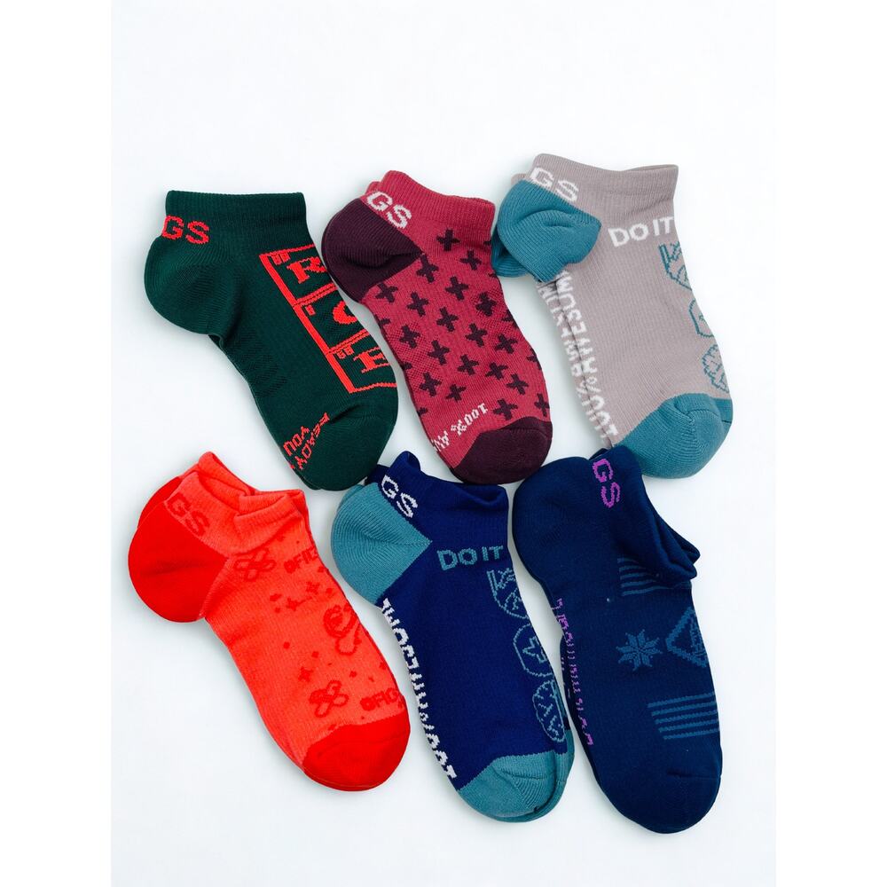 6 Pairs FIGS Compression  No-show Socks Size Small